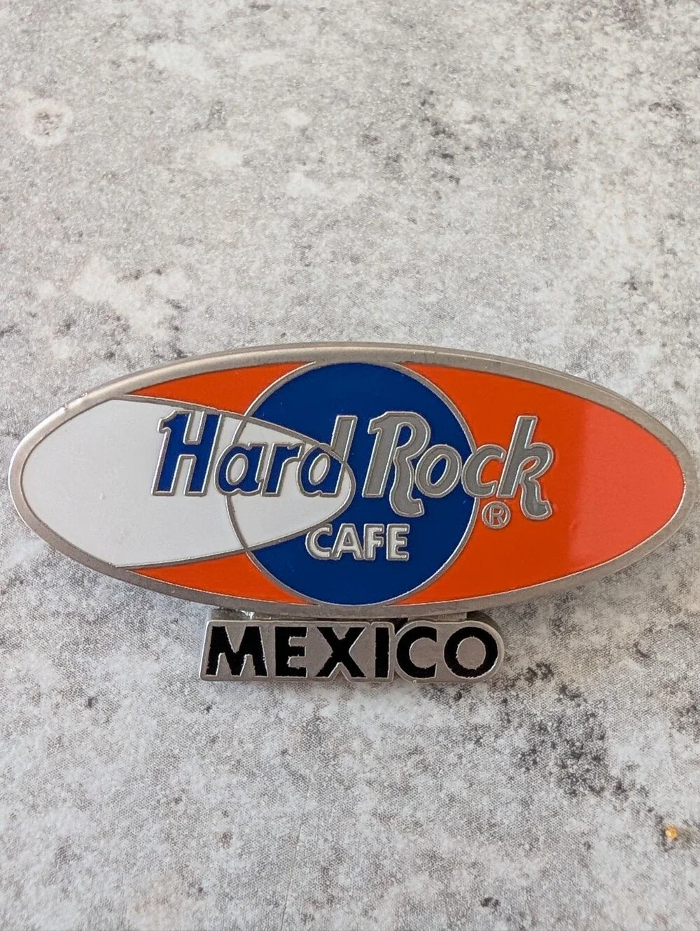 Hard Rock Cafe Orange, Blue & White Mexico Collectible Pin